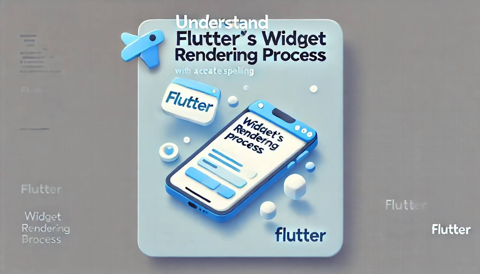 Understand flutter's widget rendering process